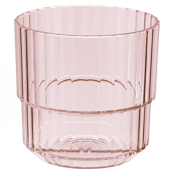 Drinking Cup Linea Light Pink, APS Glass & Bar Supply
