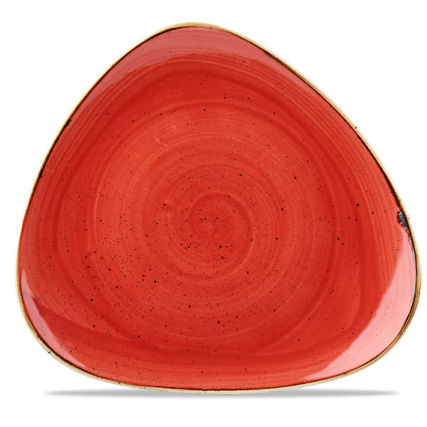 Stonecast Berry Red Lotus Plate 12" 6/box