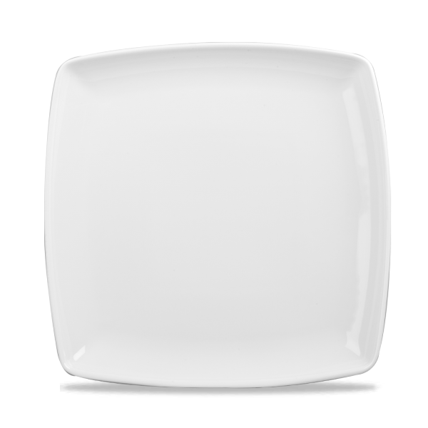White Deep Square Plate 10.25" 6/box