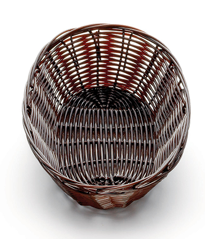 Handwoven Serving Basket Oval Brown 12/box
