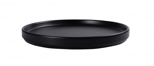 Ming Plate Black Ø 22 cm 6/box