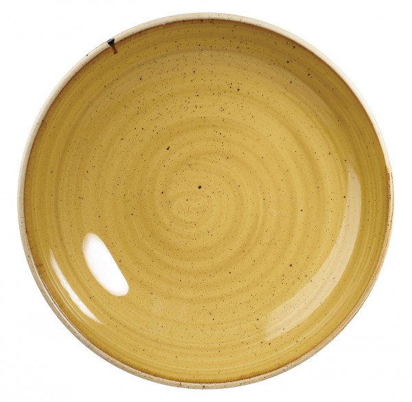 Stonecast Mustard Evolve Coupe Plate 6.5" 12/box