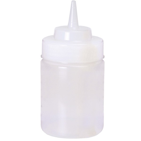 Squeeze Bottle medium clear wide mouth 355 ml
