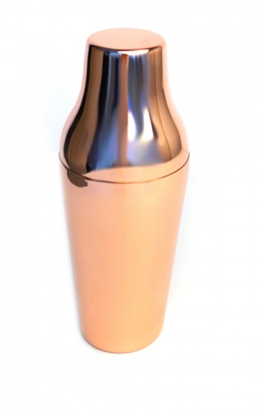 Parisian Cocktail Shaker 2 pc Copper plated