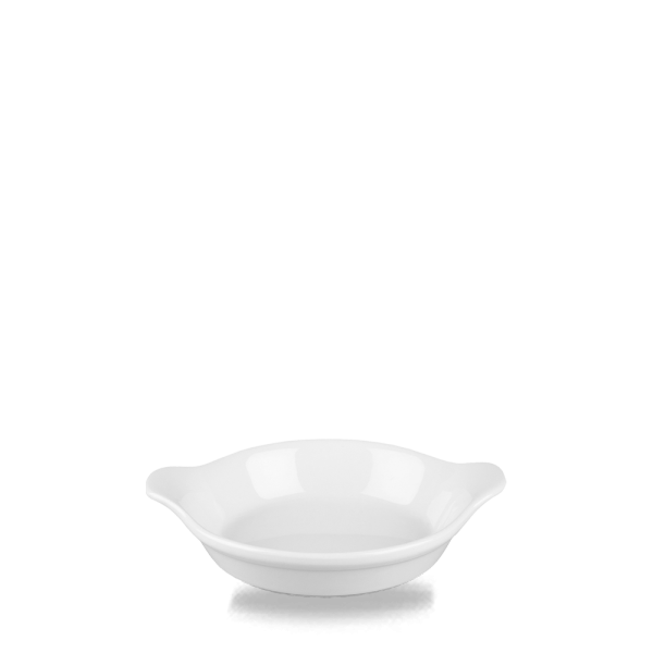 White Cookware Mini Round Eared Egg Dish 6Oz 6/box