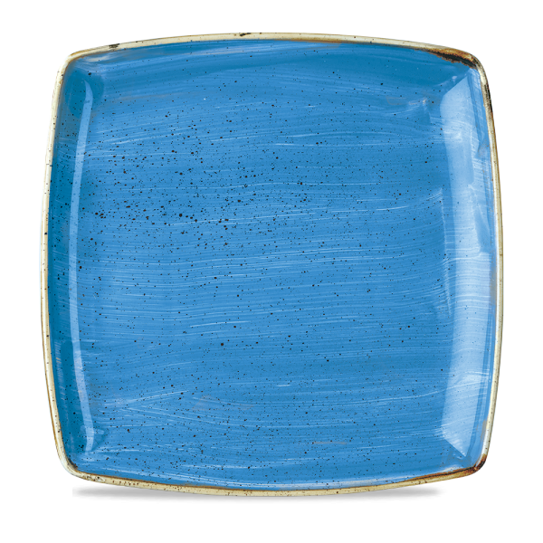 Stonecast Cornflower Blue Square Deep Plate 10.5" 6/box