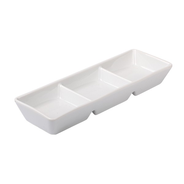 Sauce Dish with 3 Compartments 6*18,5 cm 18/box
