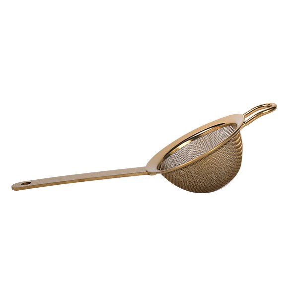 Fine Strainer gold plated, L23 * B8 * H5,6cm