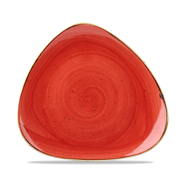Stonecast Berry Red Lotus Plate 9" 12/box