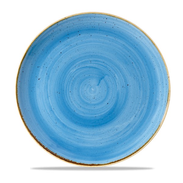 Stonecast Cornflower Blue Coupe Plate 11.25" 12/box