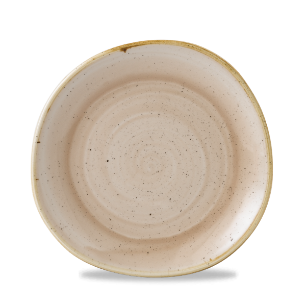 Stonecast Nutmeg Cream Round Trace Plate 8 1/4" 12/box
