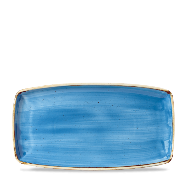 Stonecast Cornflower Blue Oblong Plate 13 1/2" 6/box