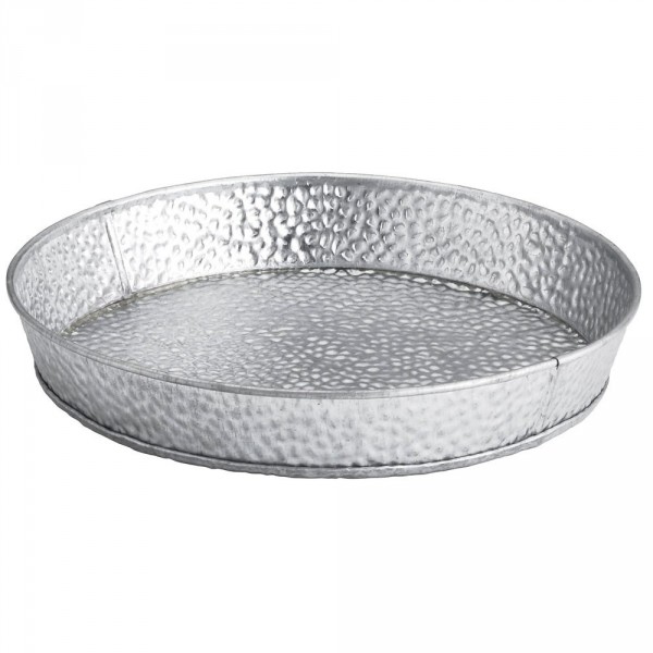 Galvanized Collection Round Diner Platter OUTLET