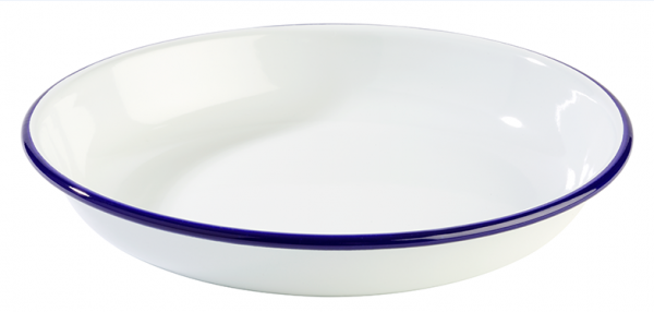 Deep Plate -Enamelware- Ø 24 cm, H: 3,5 cm