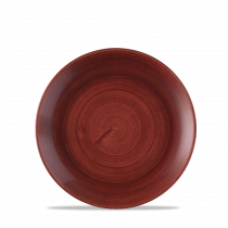 Stonecast Patina Red Rust Evolve Coupe Plate 12/box