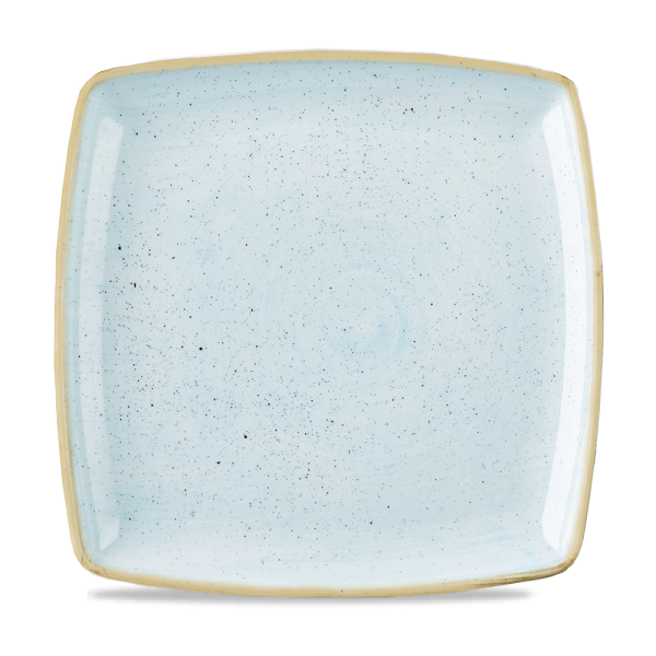 Stonecast Duck Egg Deep Square Plate 10.25" 6/box