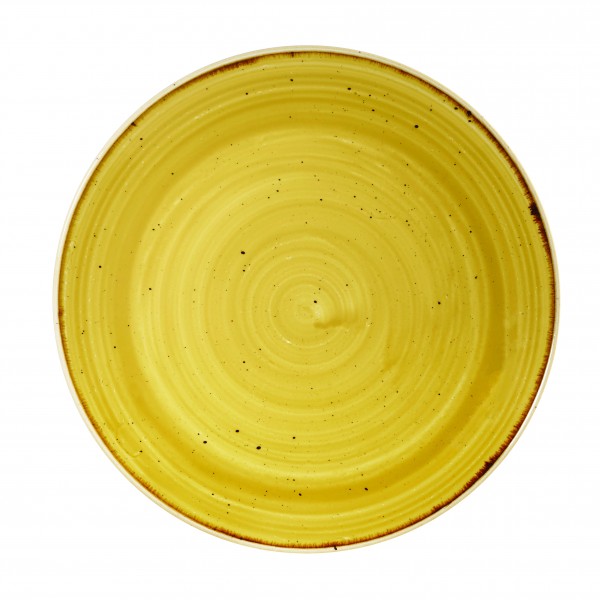 Stonecast Mustard Evolve Coupe Plate 8.67" 12/box
