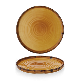 aps-dudson-Harvest Mustard Walled Plate 26 cm 6/box