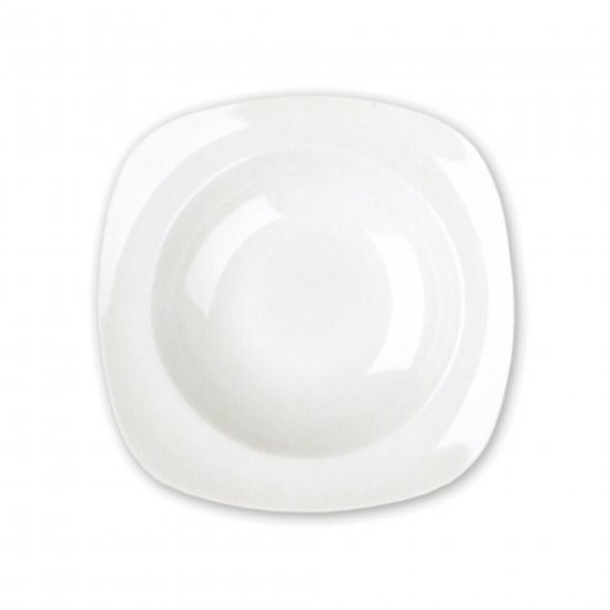 White Square Soup Plate 9.75" 12/box