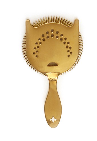 Bonzer heritage hawthorne two ears strainer gold plated
