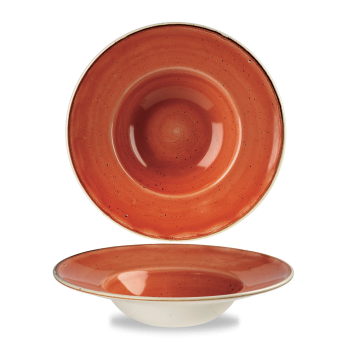 Stonecast Orange Profile Wide Rim Bowl Med 9.4" 12/box