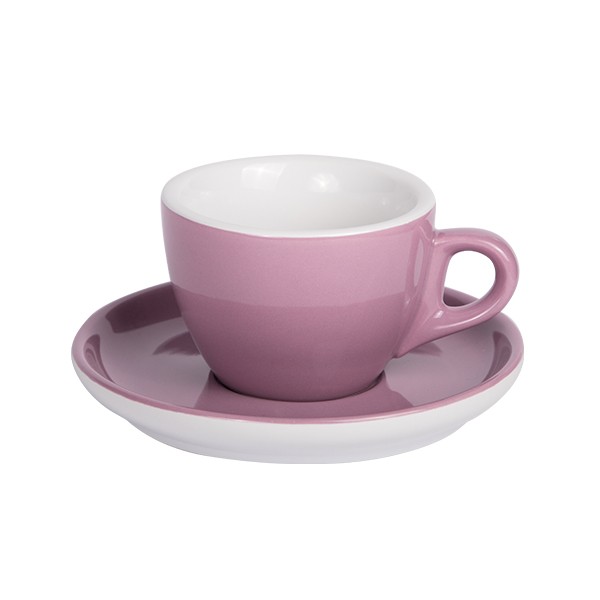 Purple Coffee cup with saucer 160ml 6/box