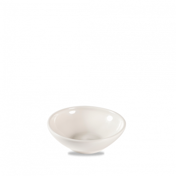 Nourish White Contour Shallow Bowl 266 ml 12/box