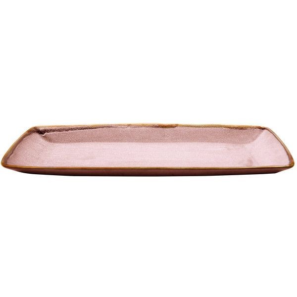 Ming Plate Rectangular 35 cm Pink 4/box