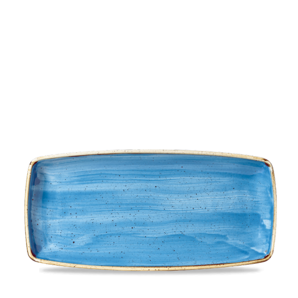 Stonecast Cornflower Blue Oblong Plate 11.75" 12/box