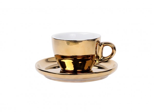 Coffee Cup and Saucer Gold 160 ml 6/box