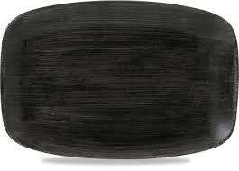 Stonecast Patina Iron Black Oblong Chefs Plate 6/box