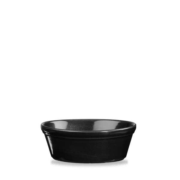 Metallic Black Round Pie Dish 5.25" 12/box