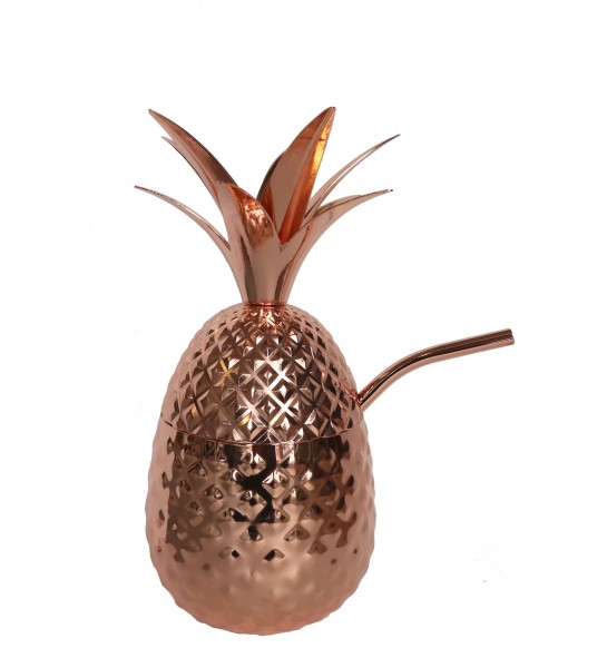 47 Ronin Metal Pineapple with straw Copper 710 ml