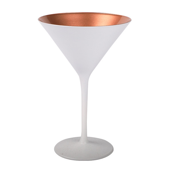 Olympic Cocktailglass matt-white Brons 240 ml 6/box
