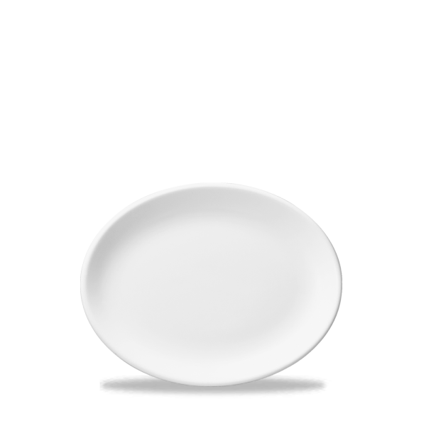 White Oval Plate / Gravy Boat Std 8" 12/box