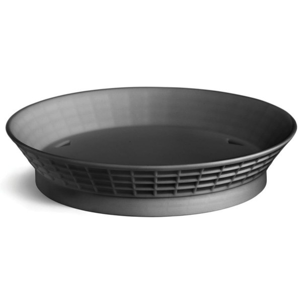 Diner Platter with Base Black 36/box