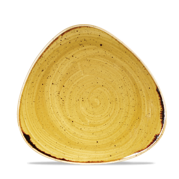 Stonecast Mustard Lotus Plate 9" 12/box