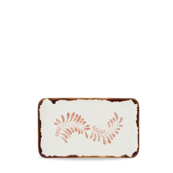 Harvest Terracotta Organic Rectangular Plate 12/box