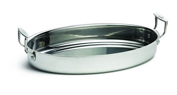 Tri-Ply Oval Pan with 2 Handles 1/box