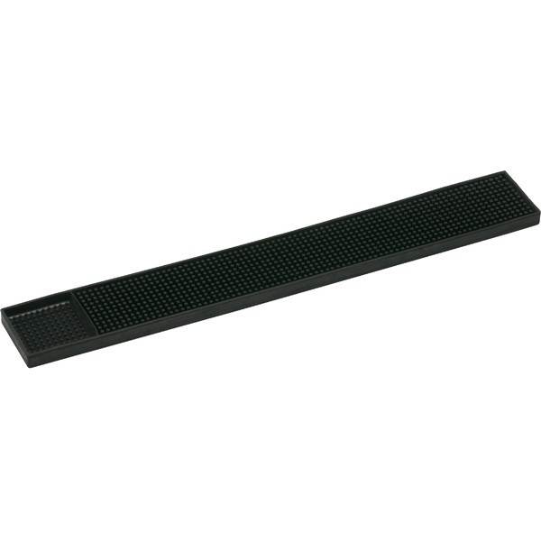 Bar Mat black with shot glass area 60*8*1,5 cm