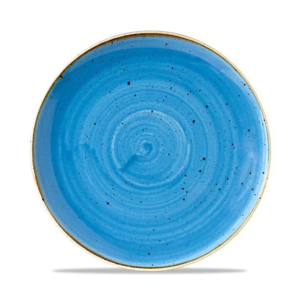 Stonecast Cornflower Blue Coupe Plate 8.67" 12/box