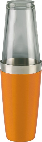 Boston Shaker vinyl coated orange 830 ml