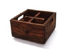APS small wooden box, aged natural
